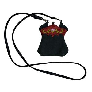 OOVOO‎ Black Small Purse Handbag Adjustable Strap
